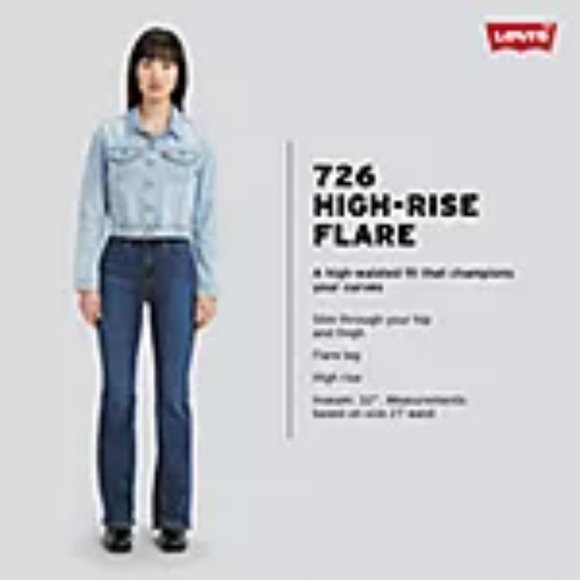 Levi's® Women's 726 High Rise Flare Jean - Picture 4 of 4